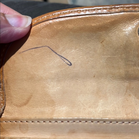 Dooney & Bourke Navy and Tan Saffiano wallet - Picture 9 of 16